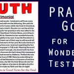 Praise God for this powerful Christian testimony of faith and gratitude.