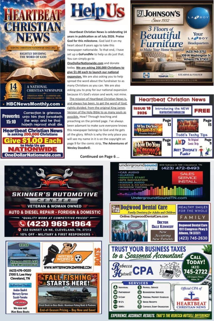 Heartbeat Christian News — read the digital edition