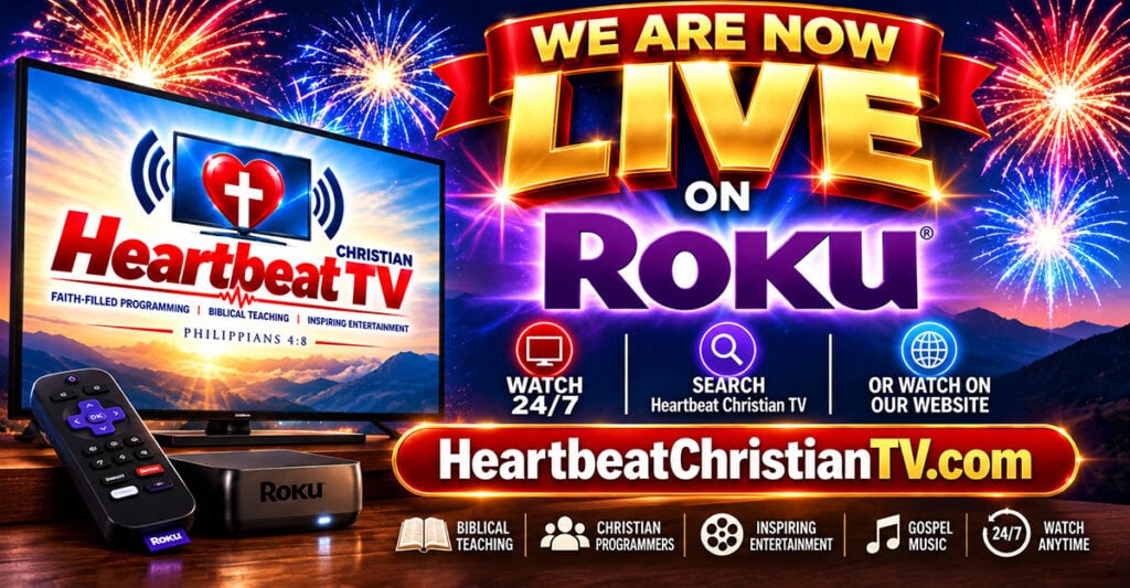 Heartbeat Christian TV is LIVE on every ROKU TV in America NOW!